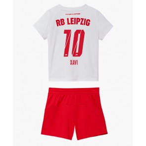 RB Leipzig Xavi Simons #10 Hjemmebanetrøje Børn 2025-26 Kortærmet (+ Korte bukser)